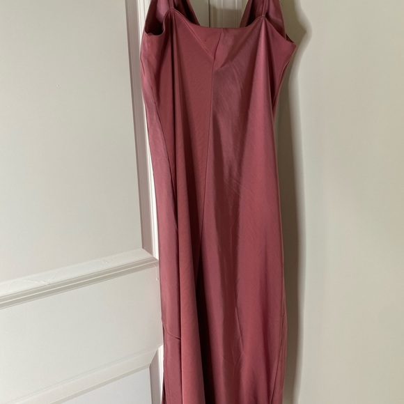 Rue 21 Satin Rose Gold Cowl Neck Dress - Picture 6 of 6